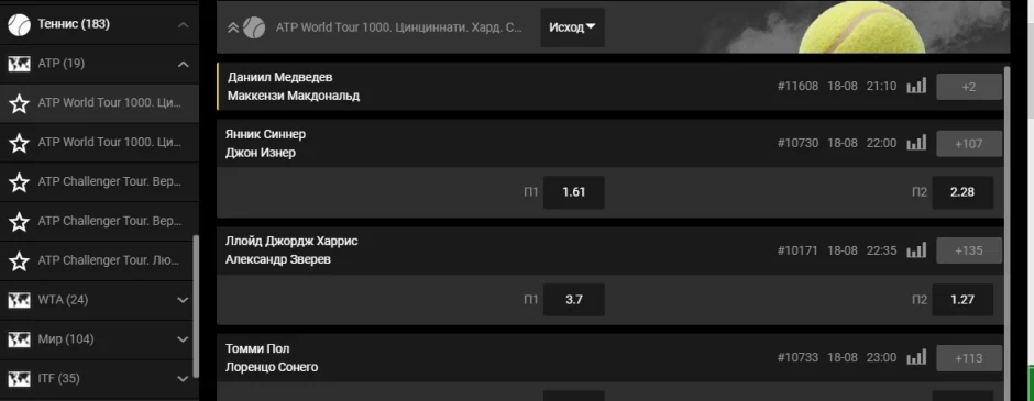 Линия, роспись и коэффициенты BetBoom КЗ